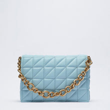 Load image into Gallery viewer, Thick Chain Quilted Shoulder Clutch Purse
