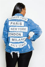 Load image into Gallery viewer, Fashion Tour Denim Jacket
