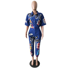 Load image into Gallery viewer, Hip Hop Style Letter Women Jumpsuit
