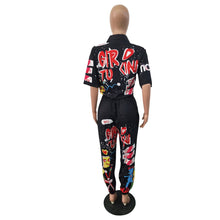 Load image into Gallery viewer, Hip Hop Style Letter Women Jumpsuit
