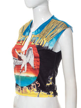 Load image into Gallery viewer, Tassel V Neck Print Graphics T Shirt
