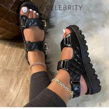 Load image into Gallery viewer, Casual Velcro Wedge Sandal
