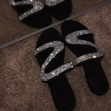 Load image into Gallery viewer, Women Transparent Glitter Slippers
