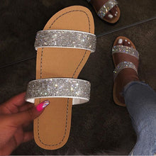 Load image into Gallery viewer, Women Transparent Glitter Slippers
