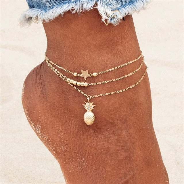 Pineapple Drop Anklet