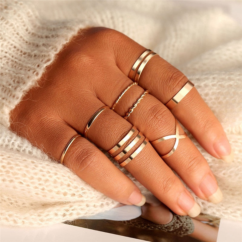 Aaliyah Finger Rings Set