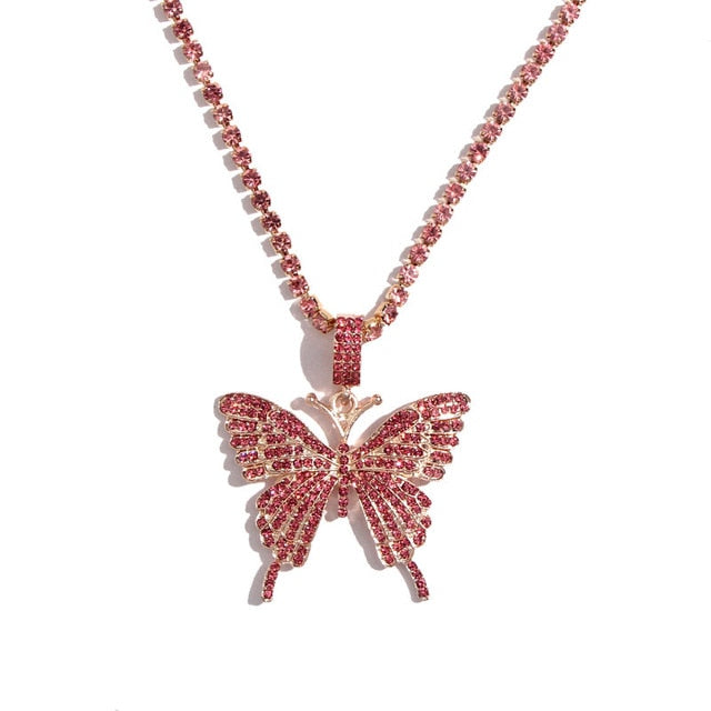 Butterfly Tennis Necklace