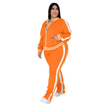 Load image into Gallery viewer, Kamiah Two Piece Striped Sweatsuit
