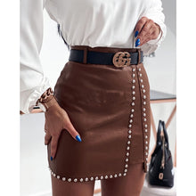 Load image into Gallery viewer, Gina Leather Mini Pencil Skirt
