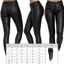 Load image into Gallery viewer, High Waist Leather Stretchy Pants
