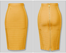 Load image into Gallery viewer, Briana Rayon Bandage Pencil Skirt
