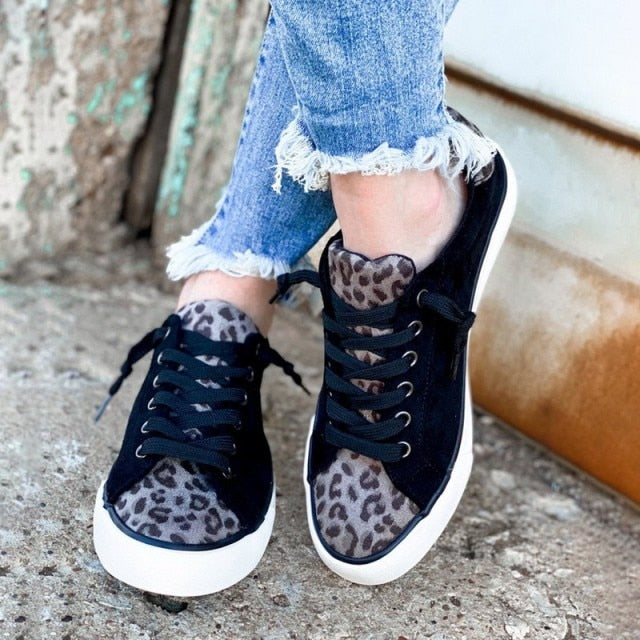 Sasha Leopard Print Sneakers