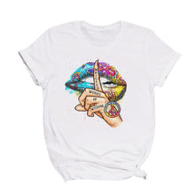 Load image into Gallery viewer, Lips Watercolor Graphic T Shirt
