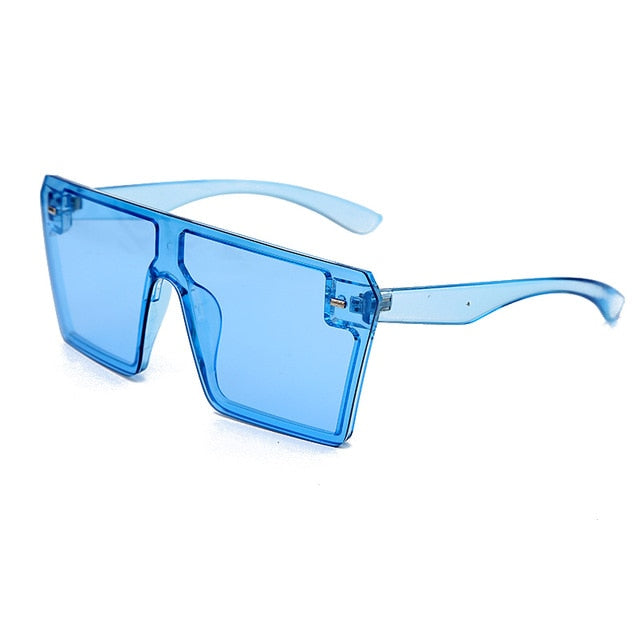 MaKayla Oversized Square Mirror Sunglasses