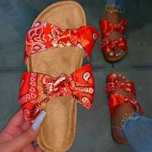 Load image into Gallery viewer, Double Butterfly Knot Slip On Sandals
