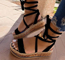 Load image into Gallery viewer, Jazzlyn Lace Up Wedges
