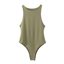 Load image into Gallery viewer, Sleeveless Basic Round Neck Bodysuit
