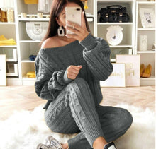 Load image into Gallery viewer, Natalia Two Piece Knitted Pants Set
