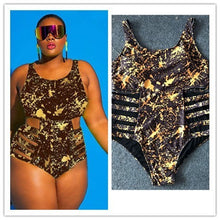Load image into Gallery viewer, Lizza One Piece Bandage Plus Size Swimsuit
